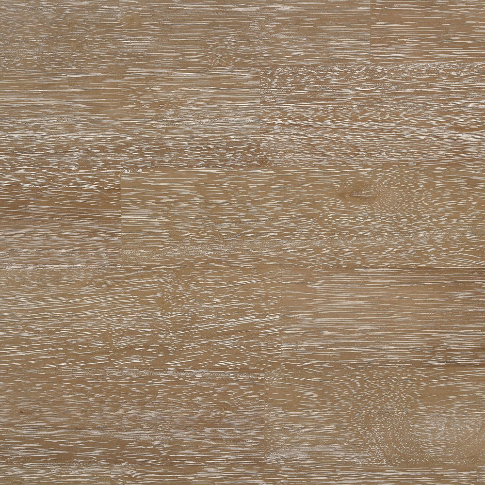 Mesa de comedor Scottsdale de madera maciza de 71 pulgadas, color marrón lavado