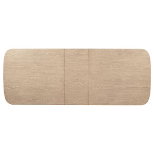 Juego de mesa de comedor rectangular Kailani de 7 piezas de madera de roble beige