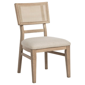 Juego de mesa de comedor rectangular Kailani de 9 piezas de madera de roble beige