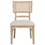 Juego de mesa de comedor rectangular Kailani de 9 piezas de madera de roble beige