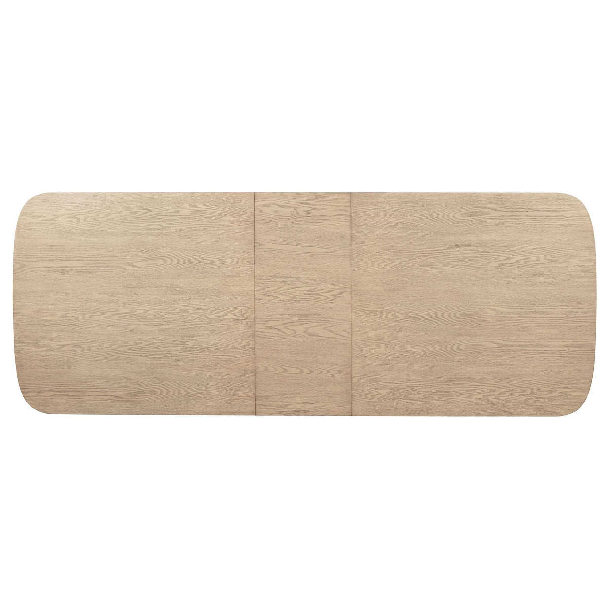 Mesa de comedor rectangular de madera Kailani de 110 pulgadas en roble beige