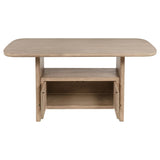 Juego de comedor Kailani de 8 piezas con gabinete de roble beige