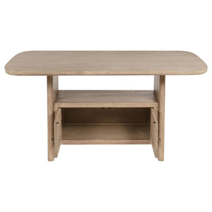 Juego de comedor Kailani de 8 piezas con gabinete de roble beige