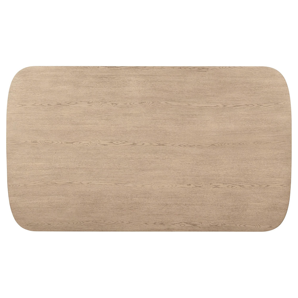 Juego de comedor Kailani de 8 piezas con gabinete de roble beige