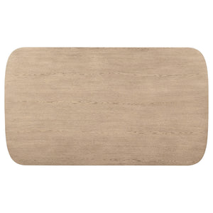 Juego de comedor Kailani de 8 piezas con gabinete de roble beige