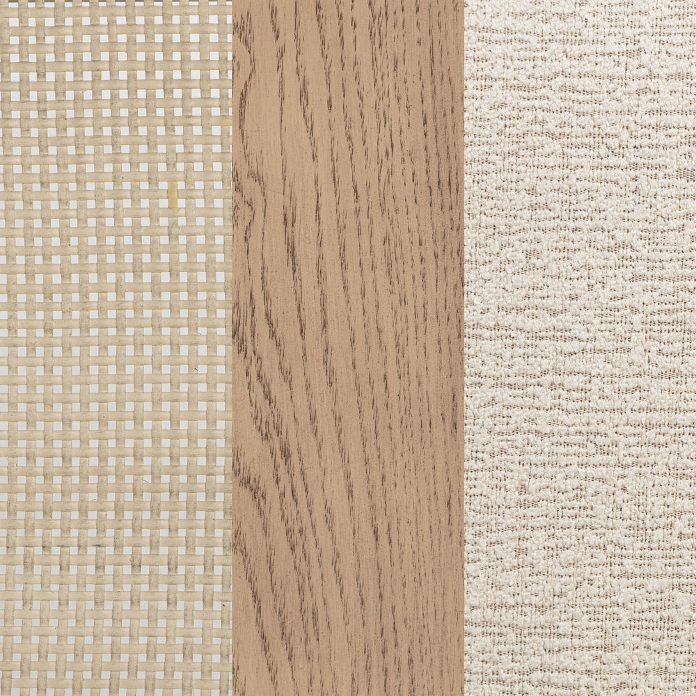 Juego de comedor Kailani de 8 piezas con gabinete de roble beige