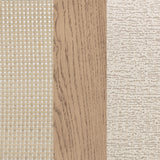 Juego de comedor Kailani de 8 piezas con gabinete de roble beige