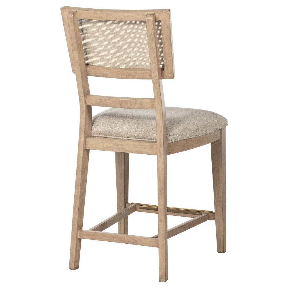 Silla auxiliar de ratán Kailani de roble beige (juego de 2)