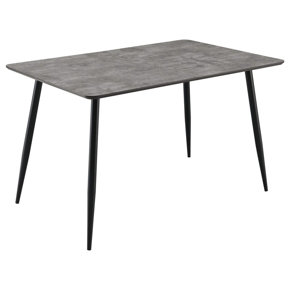 Juego de comedor Horizon de 5 piezas con mesa extensible, color gris