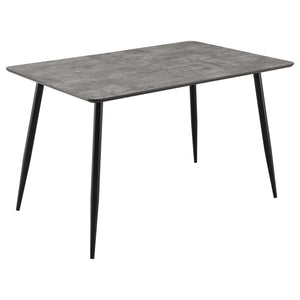 Juego de comedor Horizon de 5 piezas con mesa extensible, color gris