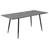 Juego de comedor Horizon de 5 piezas con mesa extensible, color gris
