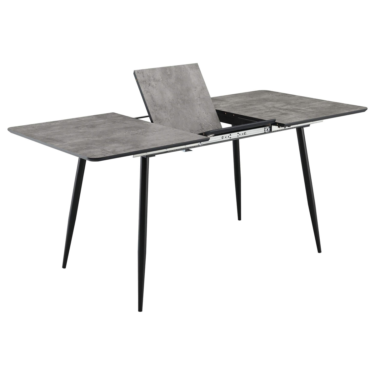 Juego de comedor Horizon de 5 piezas con mesa extensible, color gris