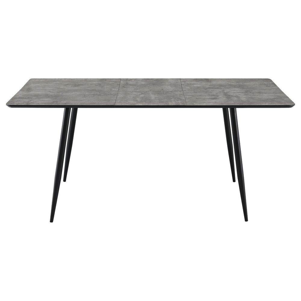 Juego de comedor Horizon de 5 piezas con mesa extensible, color gris