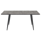 Juego de comedor Horizon de 5 piezas con mesa extensible, color gris