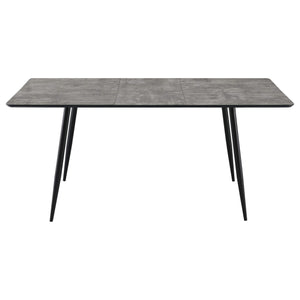 Juego de comedor Horizon de 5 piezas con mesa extensible, color gris