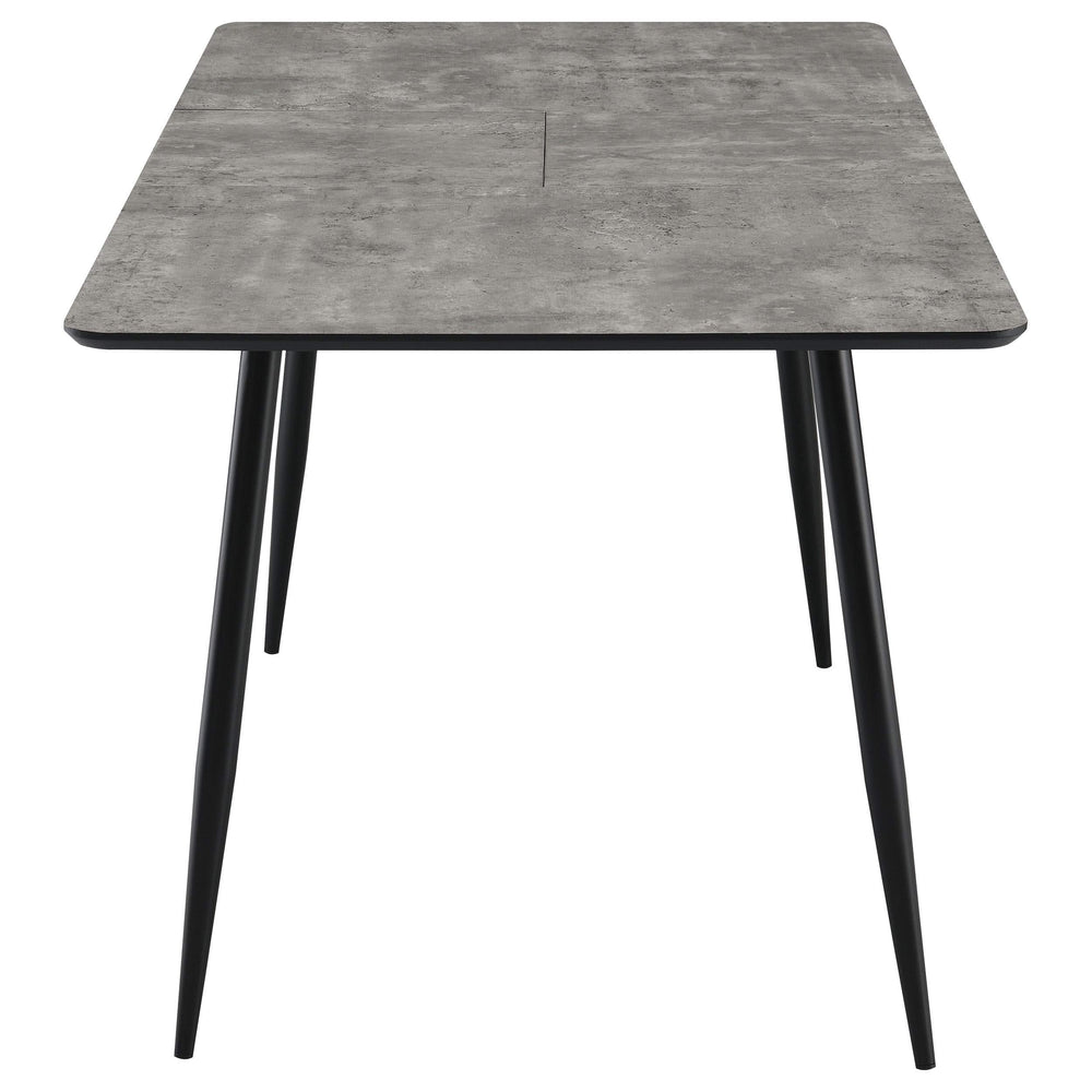 Juego de comedor Horizon de 5 piezas con mesa extensible, color gris
