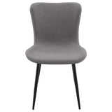 Juego de comedor Horizon de 5 piezas con mesa extensible, color gris