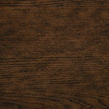 Mesa de comedor con pedestal de madera redonda Landon de 60 pulgadas en marrón intenso