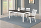 Juego de comedor rectangular Kingman de 5 piezas en color espresso y blanco