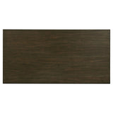 Juego de comedor rectangular Kingman de 5 piezas en color espresso y blanco