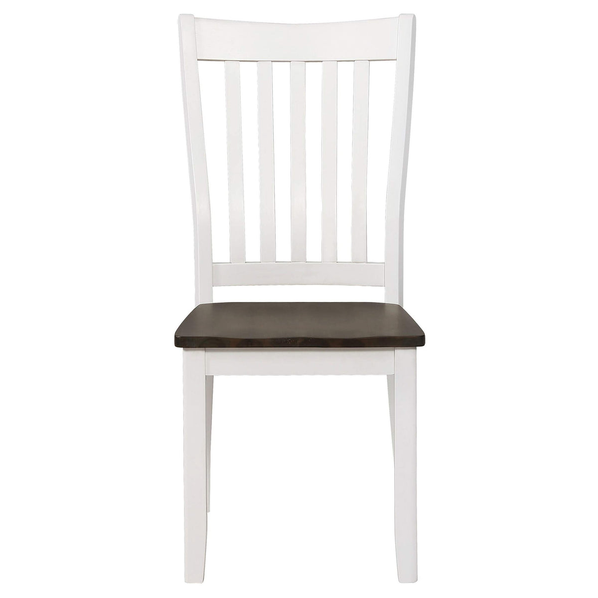 Juego de comedor rectangular Kingman de 5 piezas en color espresso y blanco
