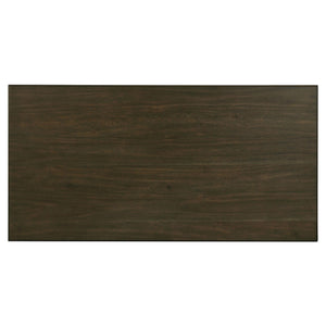 Juego de comedor rectangular Kingman de 6 piezas en color espresso y blanco