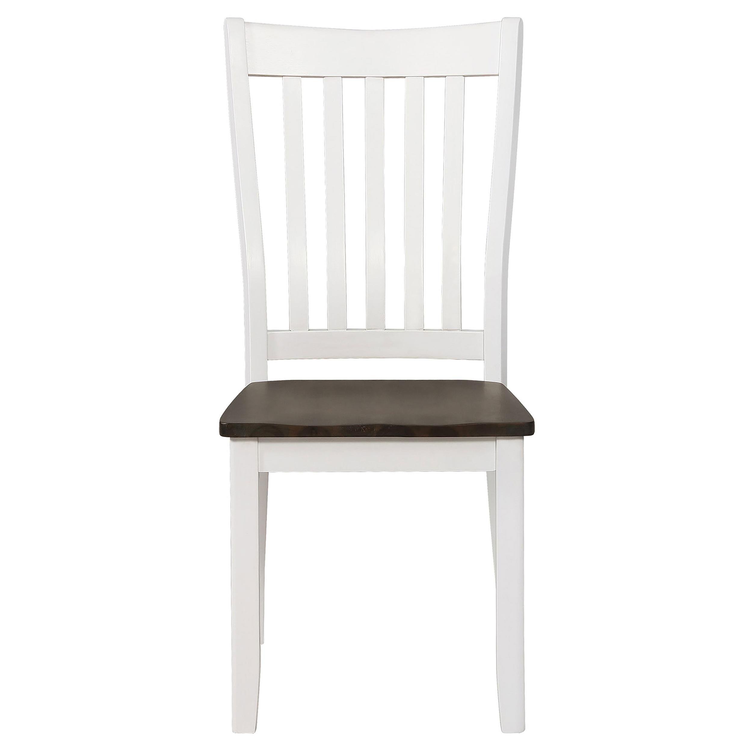 Kingman Wood Dining Side Chair Distressed White (Set of 2)