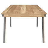 Mesa de comedor rectangular de madera Nogales de 71 pulgadas, color gris costero