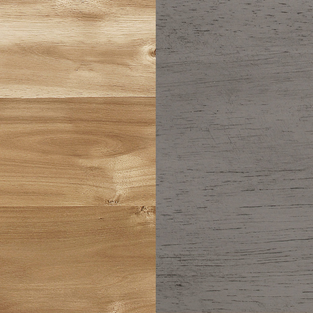 Mesa de comedor rectangular de madera Nogales de 71 pulgadas, color gris costero