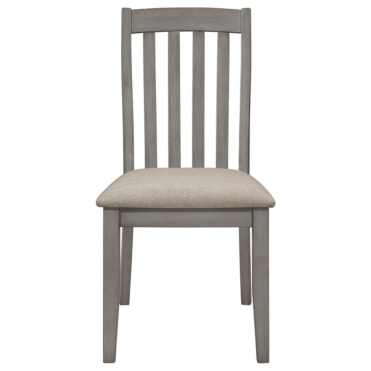 Silla de comedor de madera Nogales, color gris costero (juego de 2)