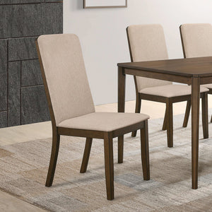 Silla de comedor de madera Wethersfield en nogal mediano (juego de 2)