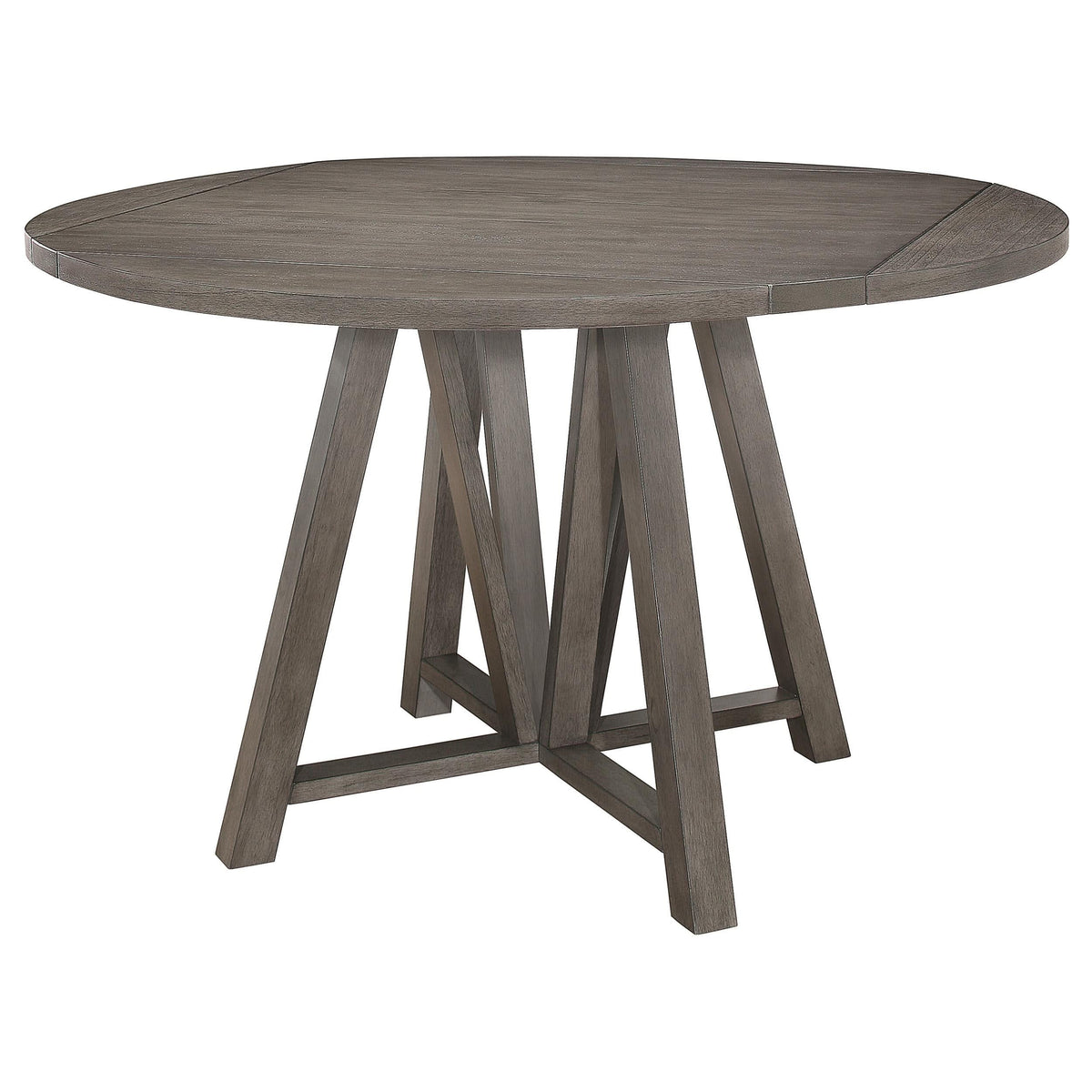 Juego de comedor Athens de 7 piezas con hojas abatibles y altura de mostrador, color gris granero