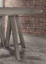 Juego de comedor Athens de 7 piezas con hojas abatibles y altura de mostrador, color gris granero
