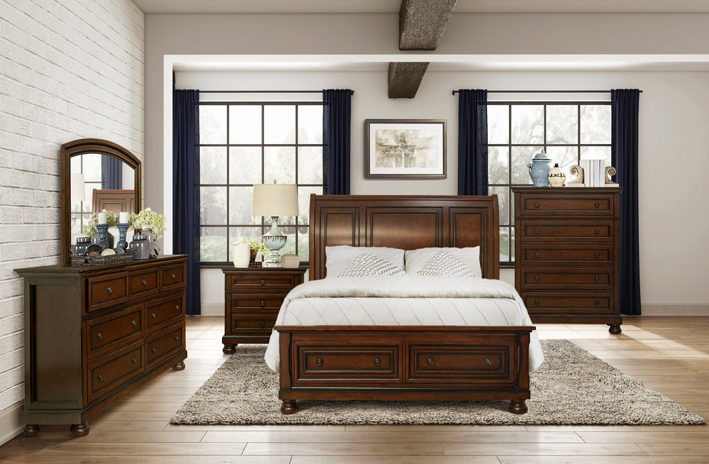 Eastern King Platform Bed with Footboard Storage