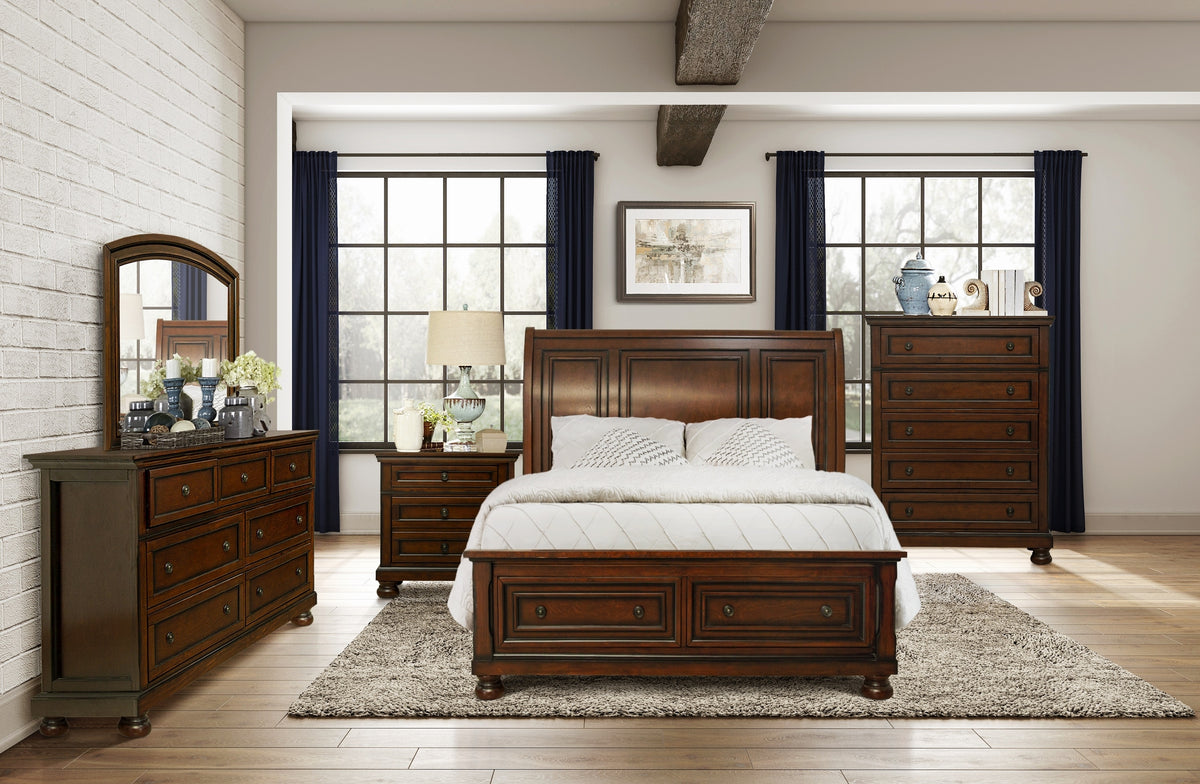 Eastern King Platform Bed with Footboard Storage
