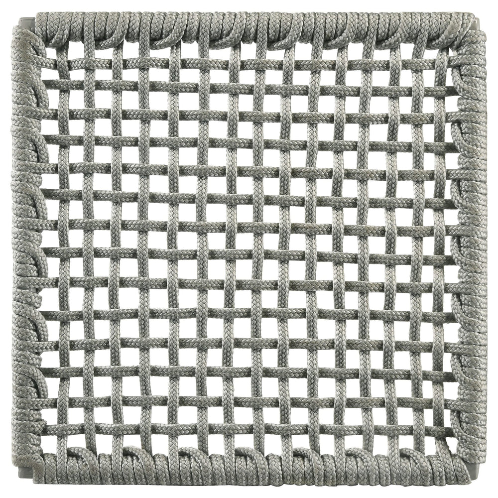 Sillas de comedor Nakia de cuerda tejida en gris (juego de 2)