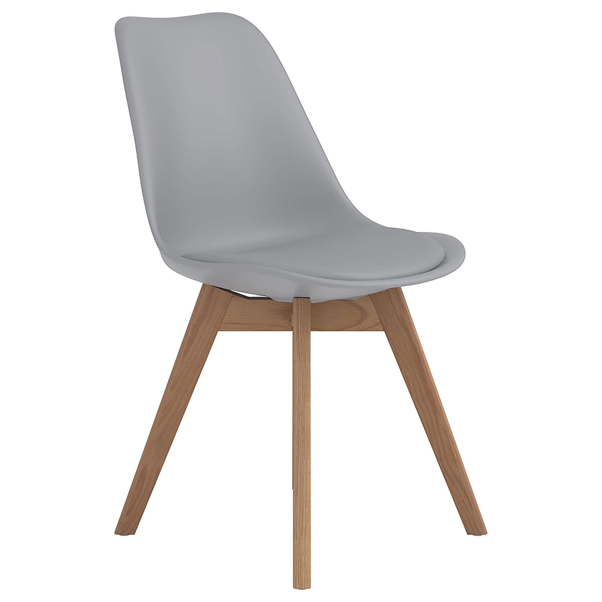 Silla de comedor Caballo de polipropileno gris (juego de 2)