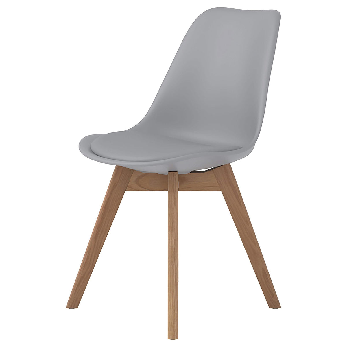Silla de comedor Caballo de polipropileno gris (juego de 2)