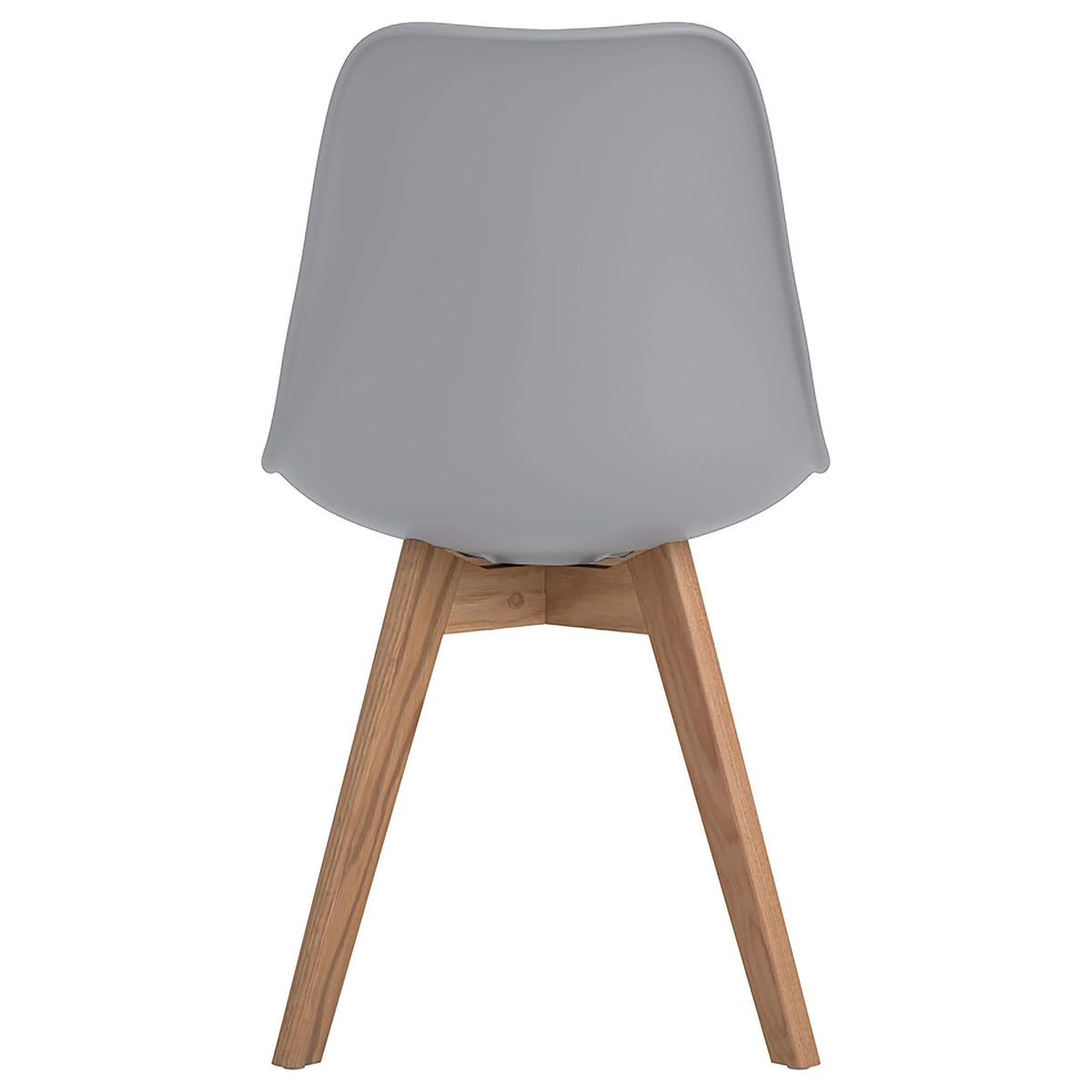 Silla de comedor Caballo de polipropileno gris (juego de 2)