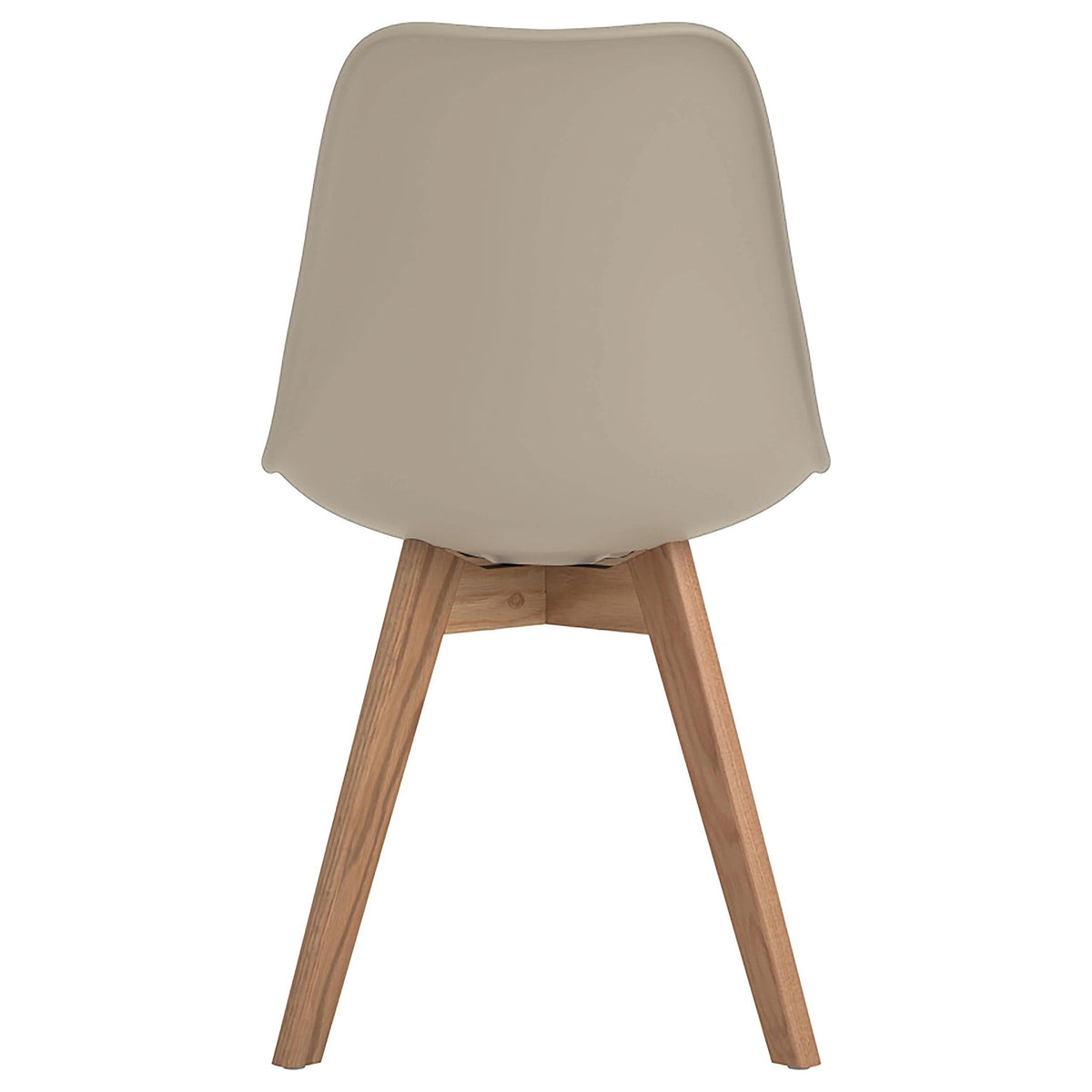 Silla de comedor Caballo de polipropileno color tostado (juego de 2)