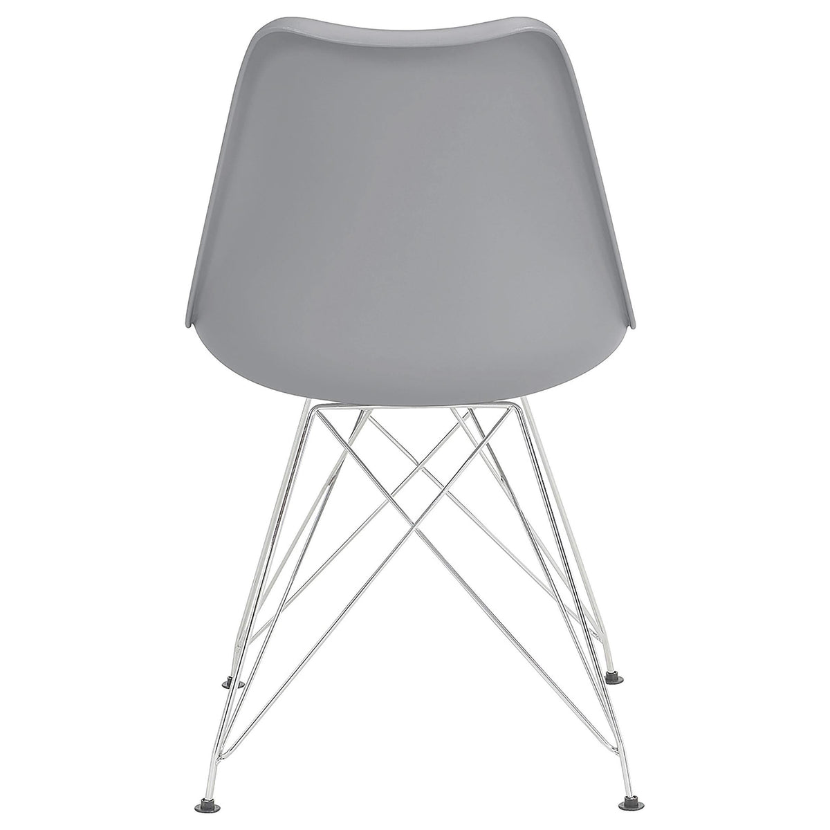 Silla de comedor Juniper de polipropileno gris (juego de 2)