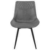 Silla de comedor giratoria tapizada Brassie gris (juego de 2)