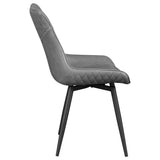Silla de comedor giratoria tapizada Brassie gris (juego de 2)