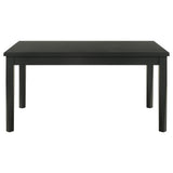 Juego de comedor rectangular Appleton de 5 piezas en negro lavado