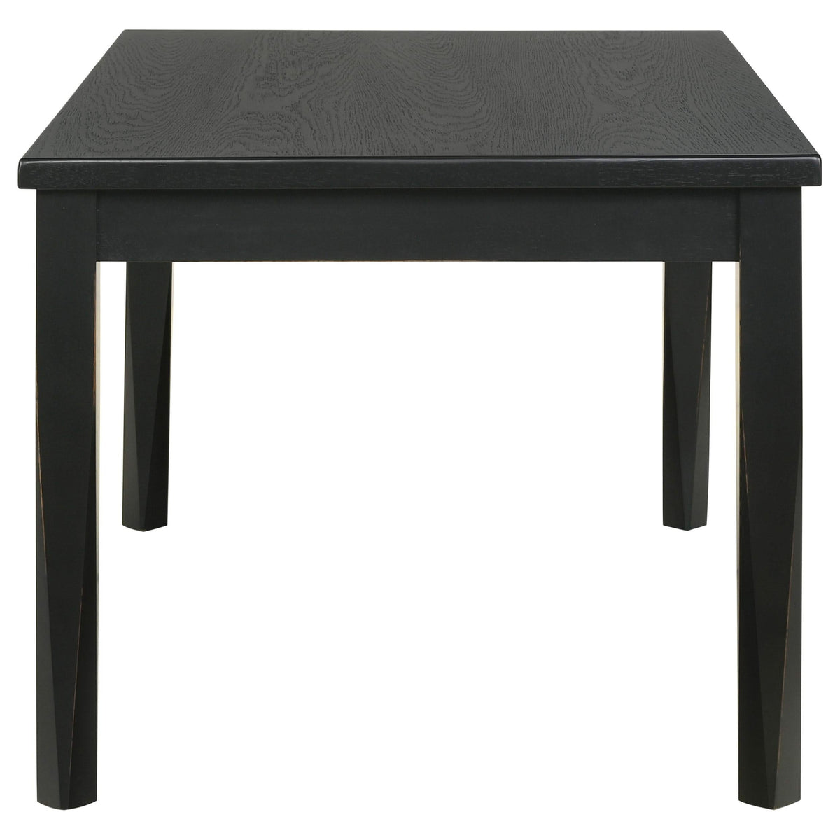 Juego de comedor rectangular Appleton de 5 piezas en negro lavado