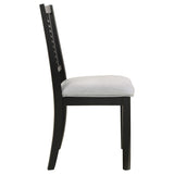 Juego de comedor rectangular Appleton de 5 piezas en negro lavado
