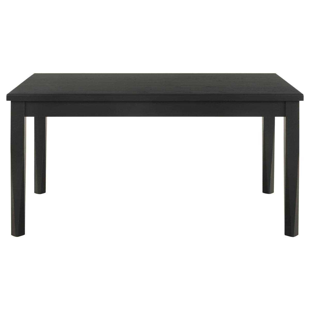 Juego de comedor rectangular Appleton de 7 piezas en negro lavado