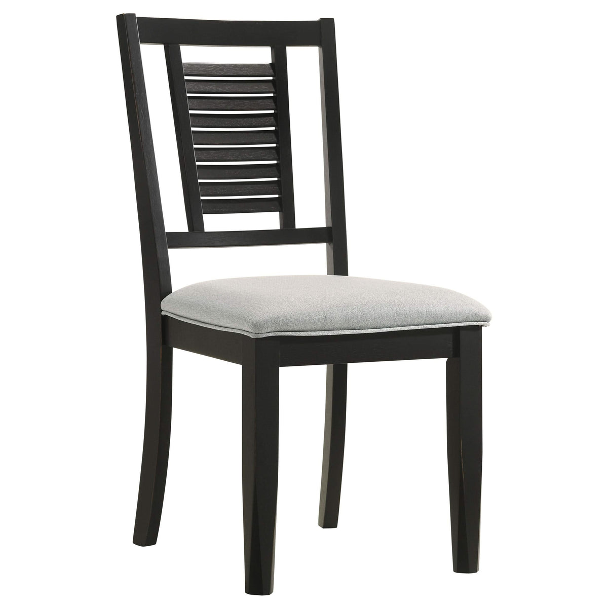 Juego de comedor rectangular Appleton de 7 piezas en negro lavado