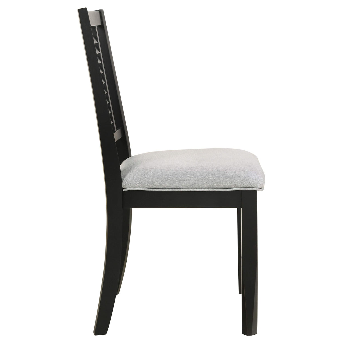 Juego de comedor rectangular Appleton de 7 piezas en negro lavado