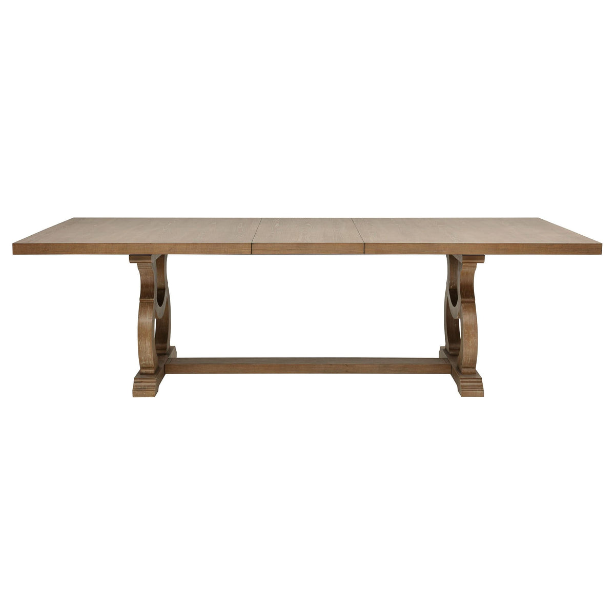 Juego de comedor Brockway de 7 piezas con hojas extensibles en marrón cebada